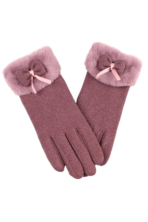 Gloves for Women Cold Weather Thermal Warm Fleece Christmas Gifts Pink