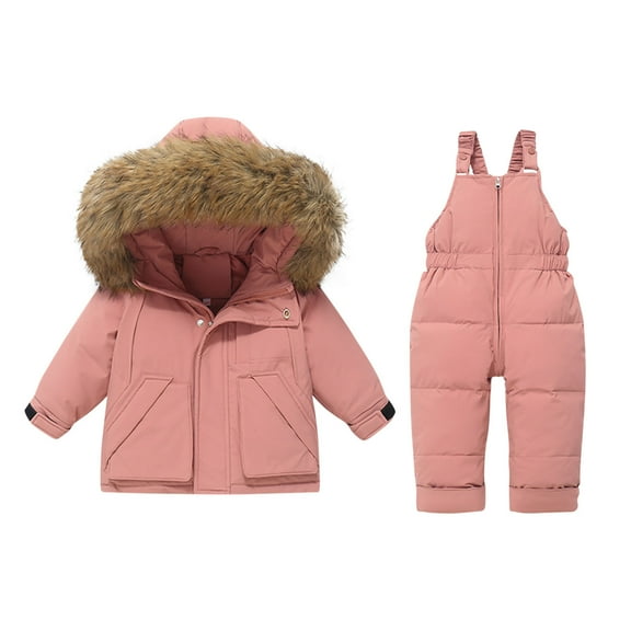 Hellosay Kids Snow Suit for Boys Girls Waterproof Windproof 2 Piece Ski Suits Pant and Jacket Snowsuit Winter Outdoor Overalls 6 Months-3T
