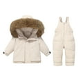 thumbnail image 1 of Hellosay Kids Snow Suit for Boys Girls Waterproof Windproof 2 Piece Ski Suits Pant and Jacket Snowsuit Winter Outdoor Overalls 6 Months-3T, 1 of 8