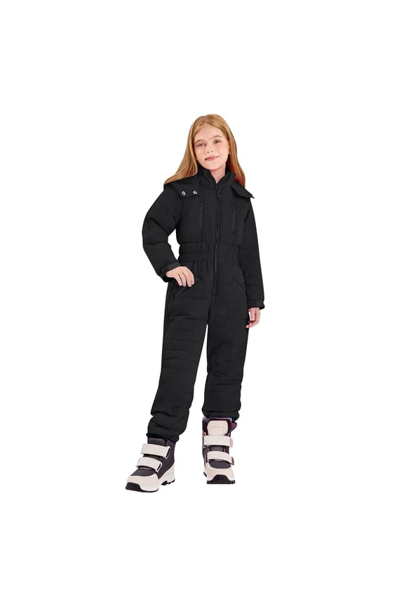 Kids Snow Suit for Boys Girls Waterproof Windproof Ski Suits One Piece Jumpsuit Snowsuit Winter Outdoor Overalls 2-8T