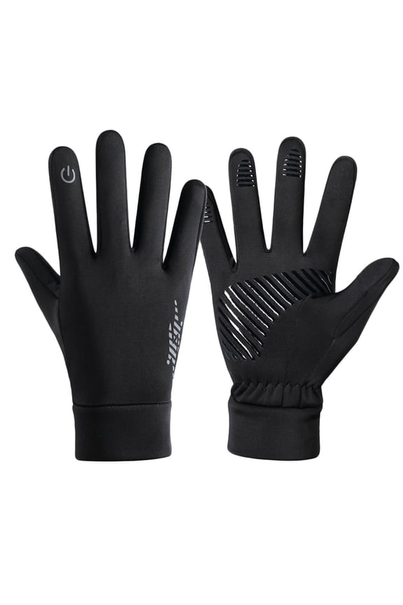 Men Ski Snow Warm Gloves Thermal Warm Winter Gloves Solid Waterproof Christmas Gifts Black