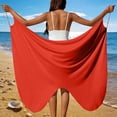 thumbnail image 1 of Hellosay Pool Towels for Adults for Women Solid Lightweight Cover Up Swim Beach Large Blanket Vacation Dresses Red 5XL, 1 of 9