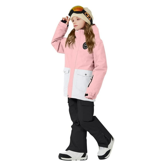 Hellosay Ski Suits for Kids Boys Girls Waterproof Windproof 2 Piece Snowsuit Pant and Jacket Snow Suit Winter Outdoor Overalls 3-12T