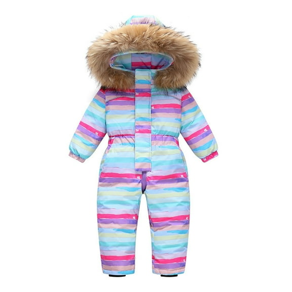 Hellosay Snow Suits for Kids Boys Girls Waterproof Windproof Ski Suits One Piece Jumpsuit Snowsuit Winter Outdoor Overalls 1-6T