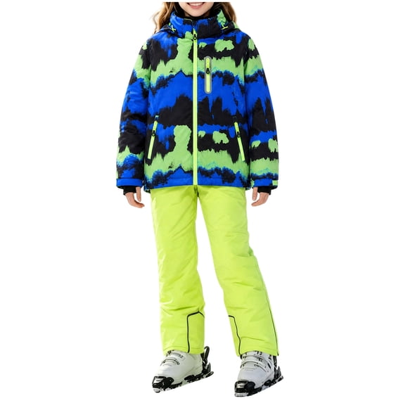 Tick Jacket Hellosay Snowsuit for Kids 12-13T Long Sleeve Hooded Jackets and Snow ...