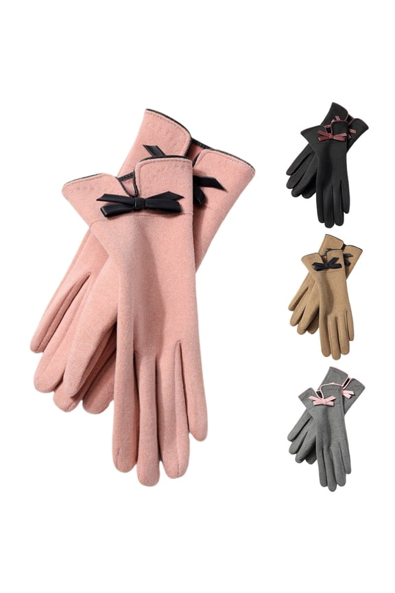 Women Winter Gloves Thermal Warm Christmas Gifts Pink