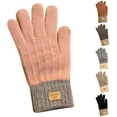 thumbnail image 1 of Hellosay Womens Gloves Knit Thermal Warm Christmas Gifts Pink, 1 of 3