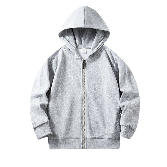 Hellosay Zip Up Sweatshirt for Girls Size 5-6 Toddler Winter Long Sleeve Hooded Sweatshirt Heavyweight Tops with Pockets