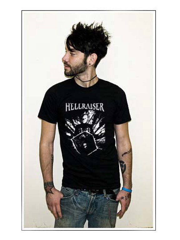 Hellraiser Cube Pinhead Horror Classic Movie BW Shirt