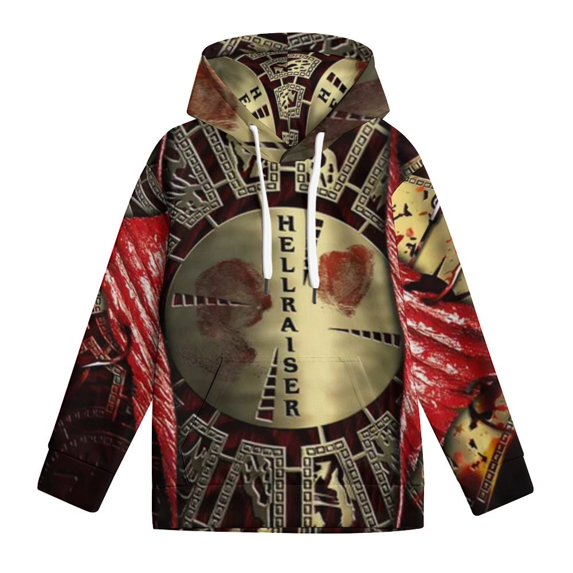 Hellraiser Hoodies for Boys Girls, Kids 3D Print Pullover Hooded With Pocket, Youth Novelty Long Sleeve Hooded, Fashion Sweatshirt, S-XL
