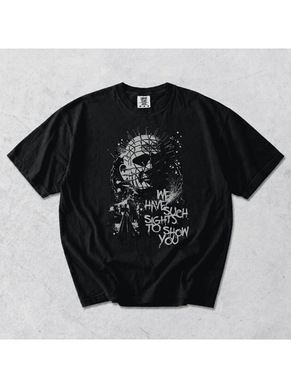 Hellraiser Pinhead Classic Movie Graphic Comfort Colors T-Shirt Sizes S-4XL