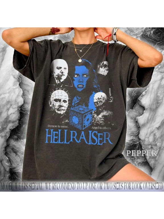 Hellraiser Pinhead Retro Horror Artwork Comfort Colors T-Shirt Sizes S-4XL