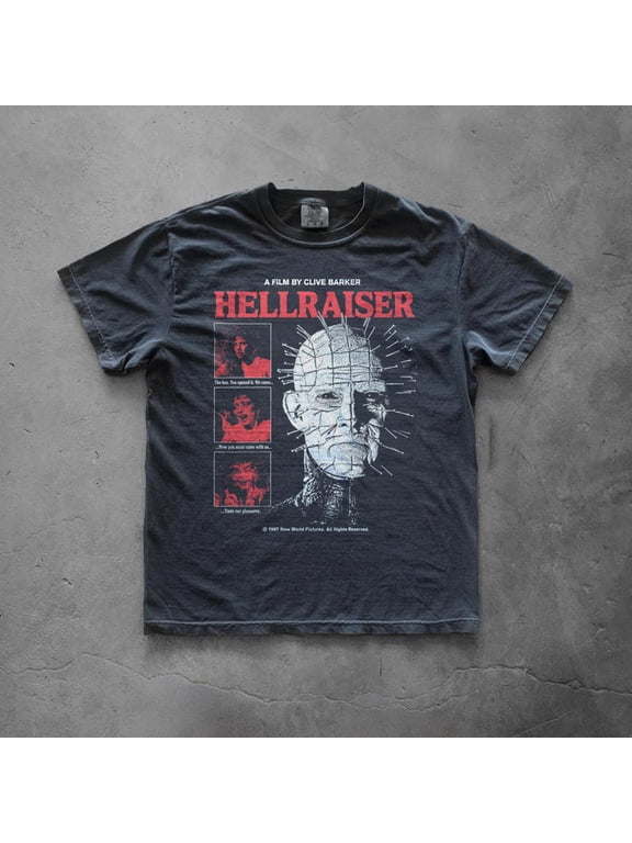 Hellraiser Pinhead Retro Horror Movie Comfort Colors T-Shirt Sizes S-4XL
