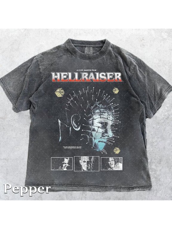 Hellraiser Pinhead Vintage Movie Artwork Comfort Colors T-Shirt Sizes S-4XL