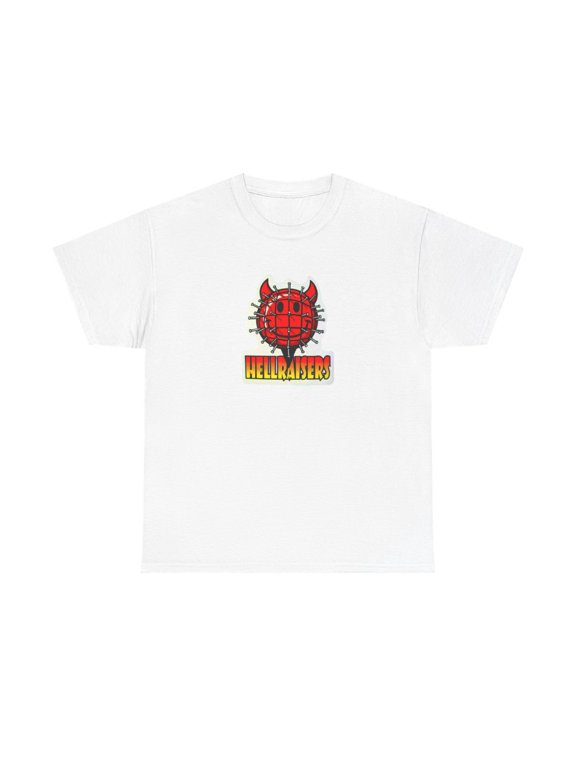 Hellraisers Pinhead World Industries Skateboard 2000s Vintage Rare T Shirt Print - White / L