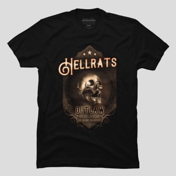 Hellrats Outlaw Greasers Funny Biker Gang, H42554 Unisex T-Shirt, Up to 5XL Available