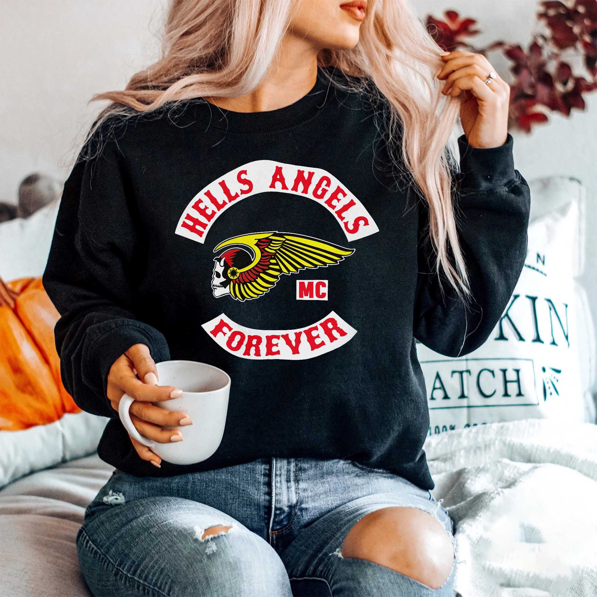 Hells angels hoodie new arrivals