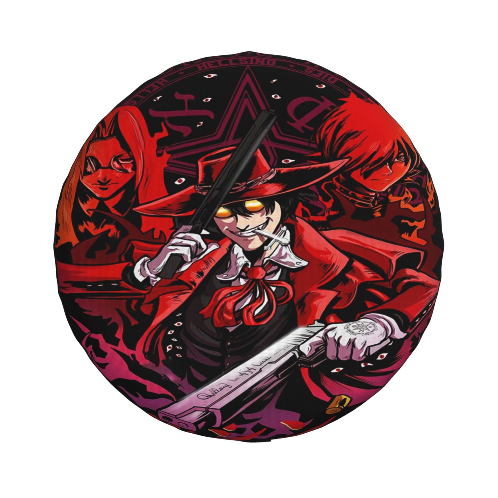 Hellsing Anime Spare tire cover wheels protect General Purpose Trailer