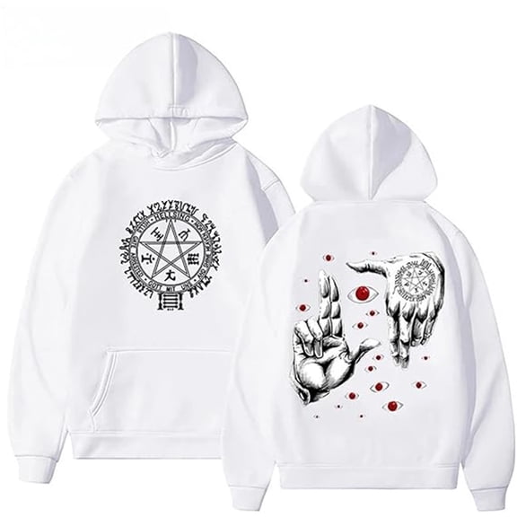 Hellsing Merch Alucard Hoodie Unisex Drawstring Pocket Casual Sweatshirt Stylish Long-Sleeve Pullover