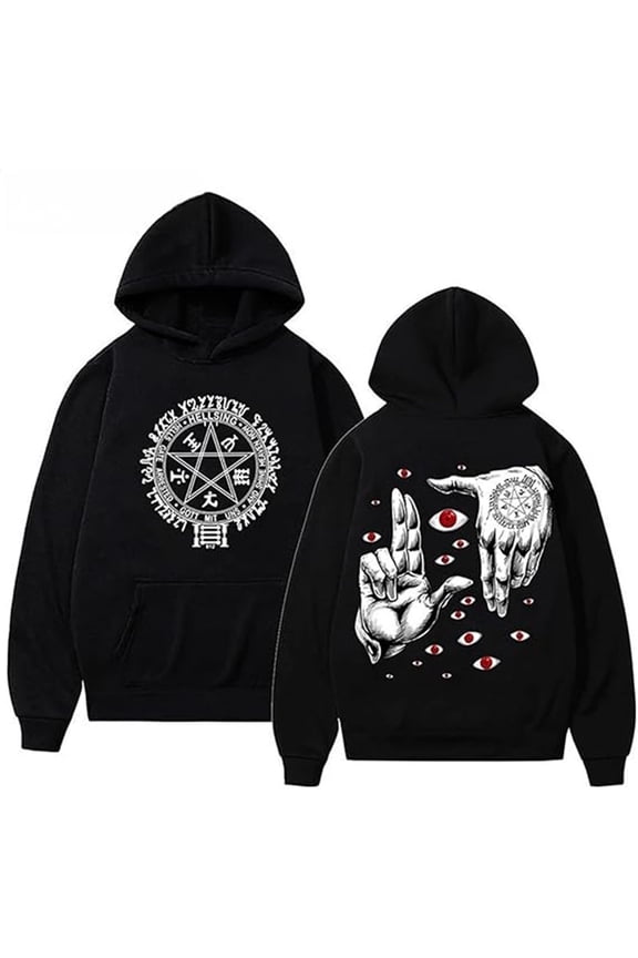 Hellsing Merch Alucard Hoodie Unisex Drawstring Pocket Casual Sweatshirt Stylish Long-Sleeve Pullover