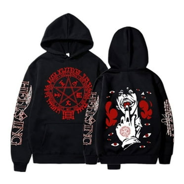 Hellsing Ultimate Alucard Anime Hoodie sweatshirt men's and women's fashionable long sleeved winter casual pullover