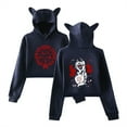 thumbnail image 1 of Hellsing Ultimate Alucard Cat Ear Hoodie Casual Pullover Unique Short Sweatshirt, 1 of 2