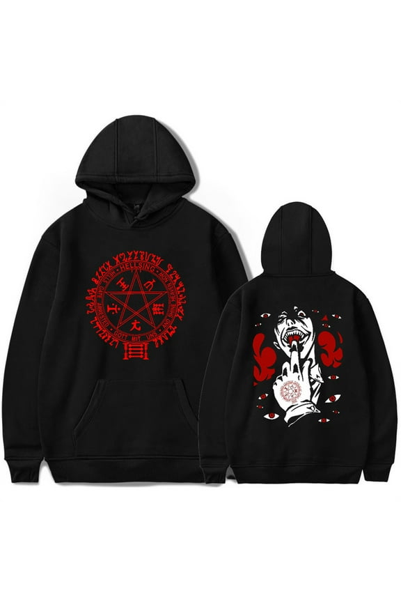 Hellsing Ultimate Alucard Hoodie Anime Clothes Unique Pullover Casual Sweatshirt
