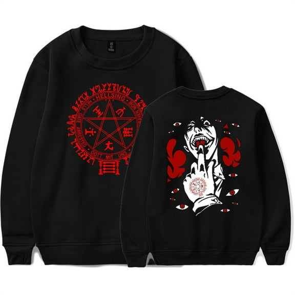 Hellsing Ultimate Alucard Sweatshirt Harajuku Crewneck Anime Tops Unique Clothes