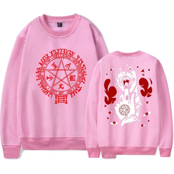Hellsing Ultimate Alucard Sweatshirt Harajuku Crewneck Anime Tops Unique Clothes