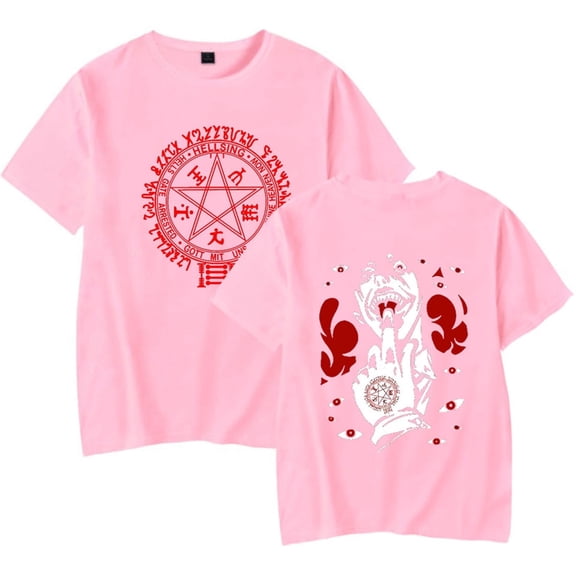 Hellsing Ultimate Alucard T-shirt Fashion Neutral Hip Hop Round Neck Unique Short Sleeve Casual T-shirt