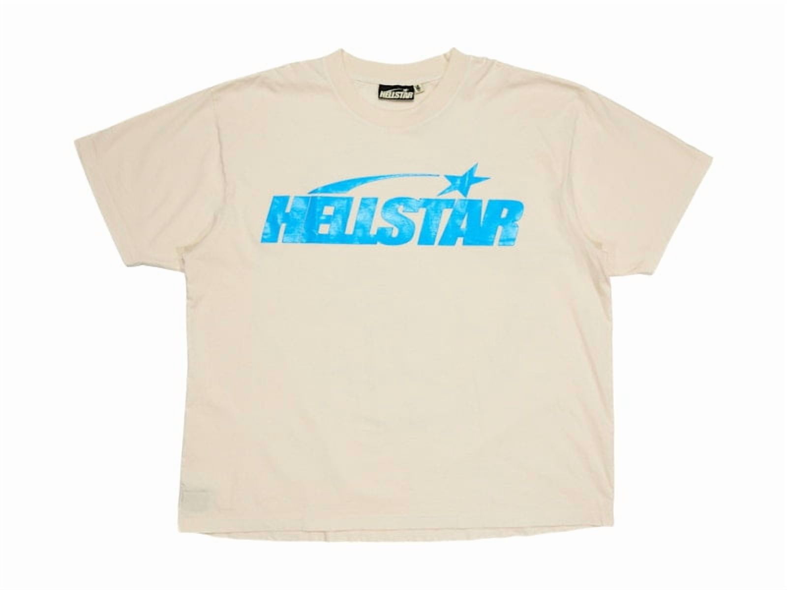 HELLSTAR Tシャツ Hellstar Men's Classic T-shirt (Gel Print) White/Blue, from StockX