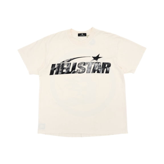 Hellstar Men's Classic T-shirt White/Black (Gel Print), from StockX