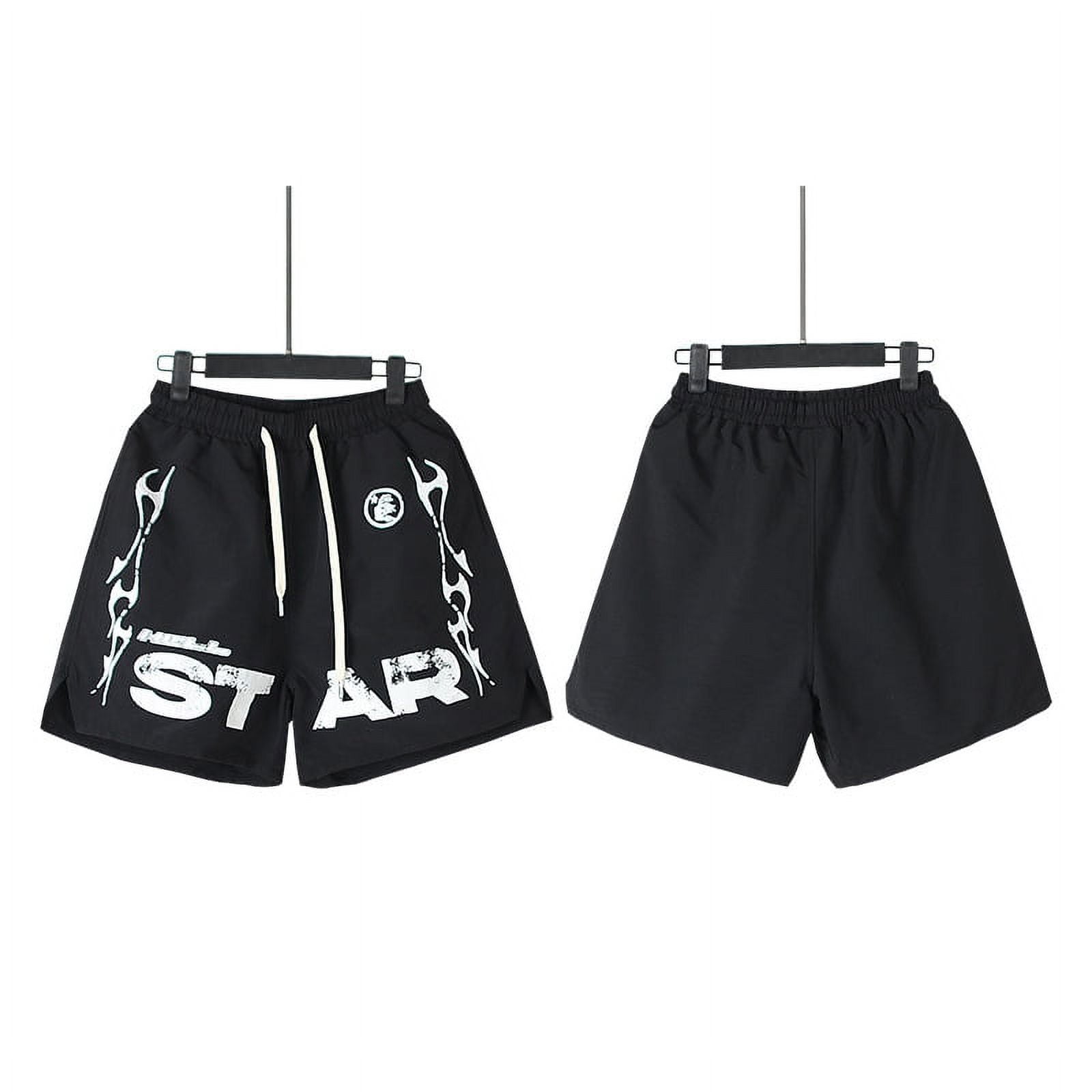 Hellstar Shorts for Men Flame Shorts Summer Trend Casual Hellstar Shorts for Men Flame Shorts Summer Trend Casual