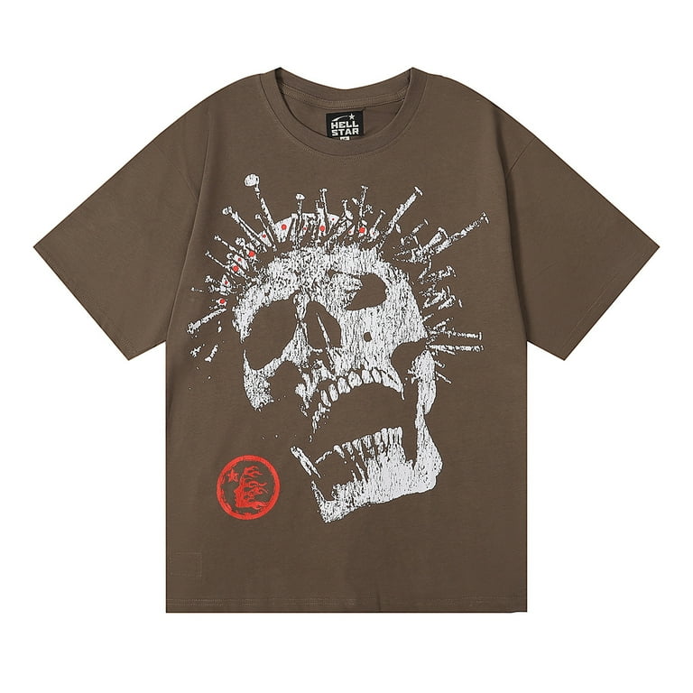 スポーツストア Hellstar male short pullovers loose wear couples female and トップス