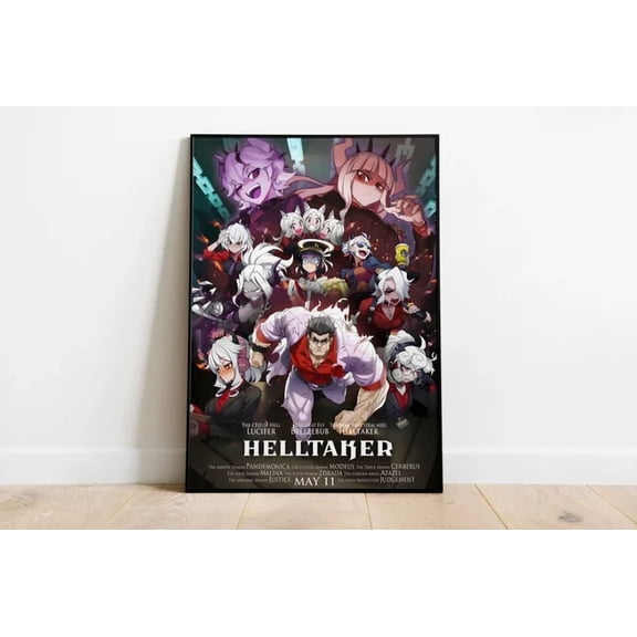 Helltaker Poster Print Gaming Poster Room Decor Wall Decor Home Decor Office Wall Art