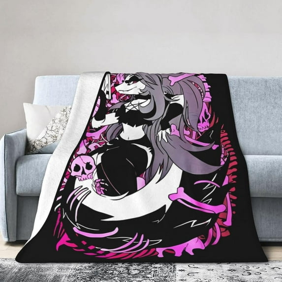 Helluva Anime Boss Blanket Personalised Ultra-Soft Micro Fleece Blanket Lightweight Flannel Throw Blankets for Home Sofa Bed 80"X60"