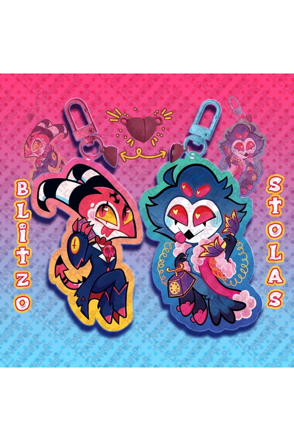 Helluva Boss Blitzo, Stolas, Millie & Moxxi Linking Keychains (1 keychain)