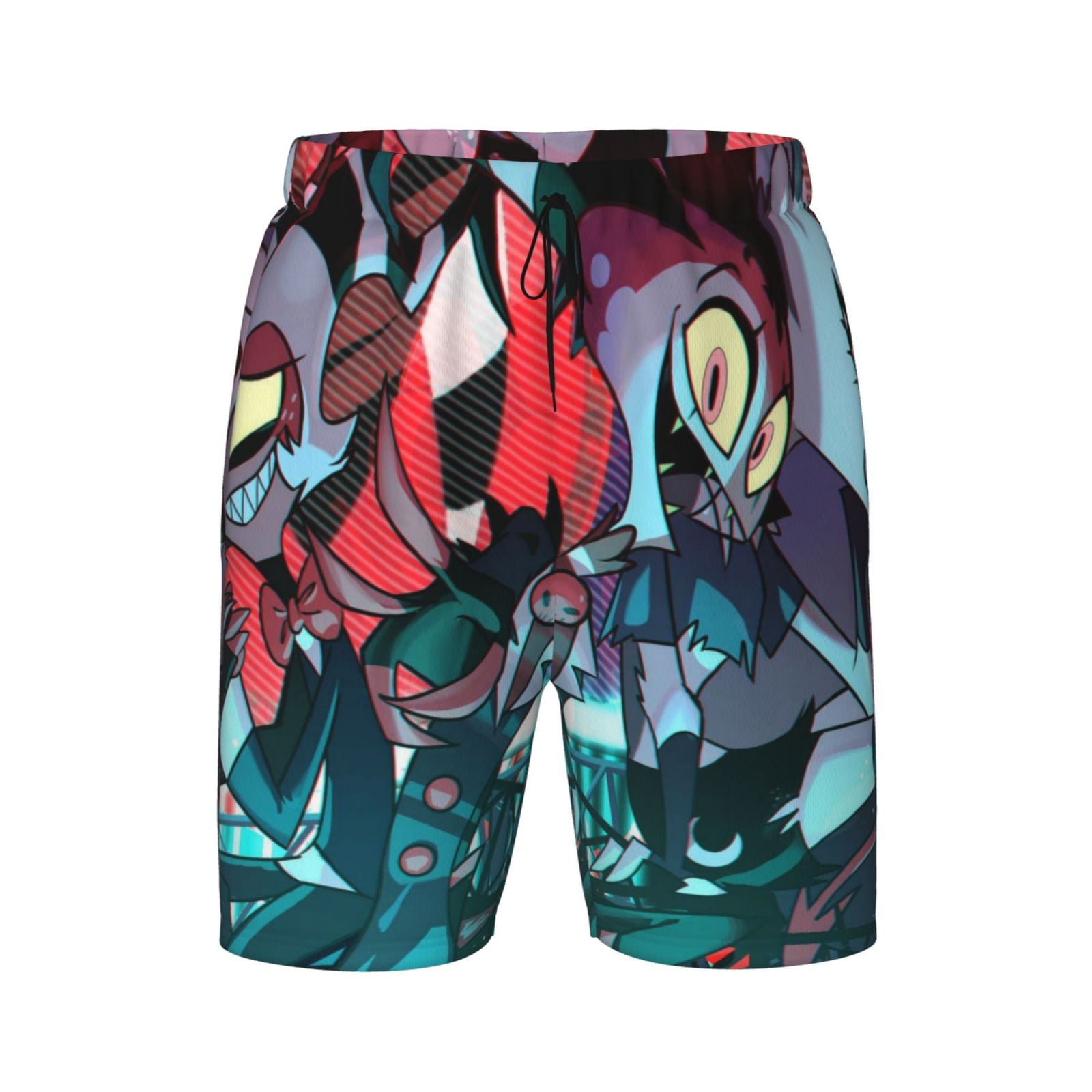 Helluva Boss Boys Swim Trunks With Boxer Brief Liner Compression Boy