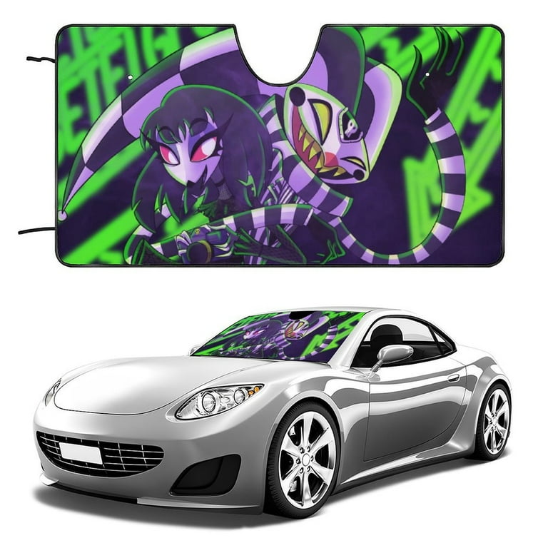Helluva Boss Car Windshield Sunshade Accessories Umbrella Foldable Reflective Sun Visor Front Window Cover Protector