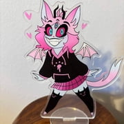 Helluva Boss Emberlynn Pinkle Demon Acrylic Standee , Animated Series Fan Art Character Desk Decor