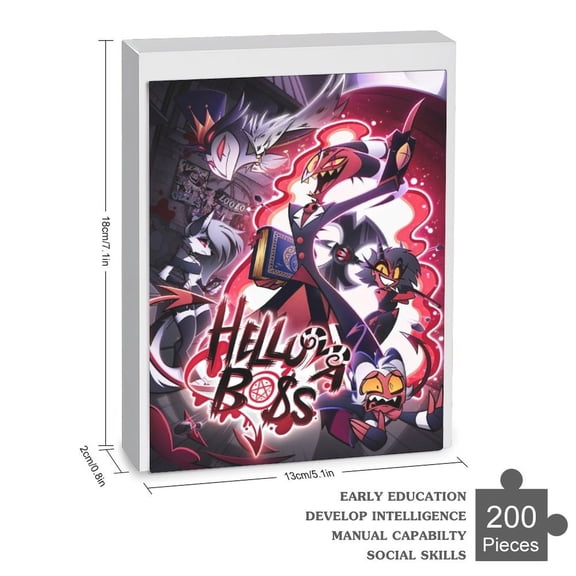 Helluva Boss Jigsaw Puzzle 35/70/120/200/300/500/1000 Piece Birthday Gift Vibrant Colors High Quality