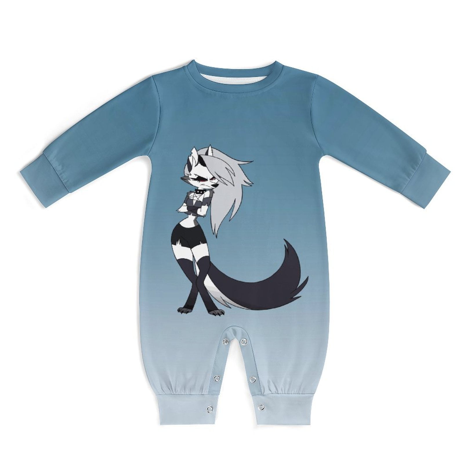 Helluva Boss Loona Anime Baby Rompers One-Piece Long Sleeve Jumpsuit ...