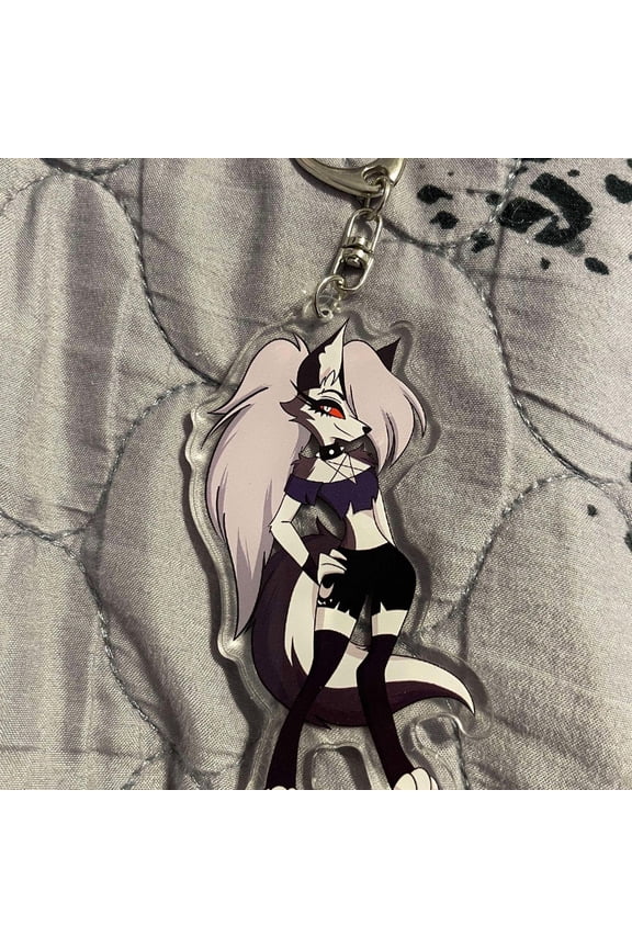 Helluva Boss Loona Keychain: 3" Acrylic Charm (1 keychain)