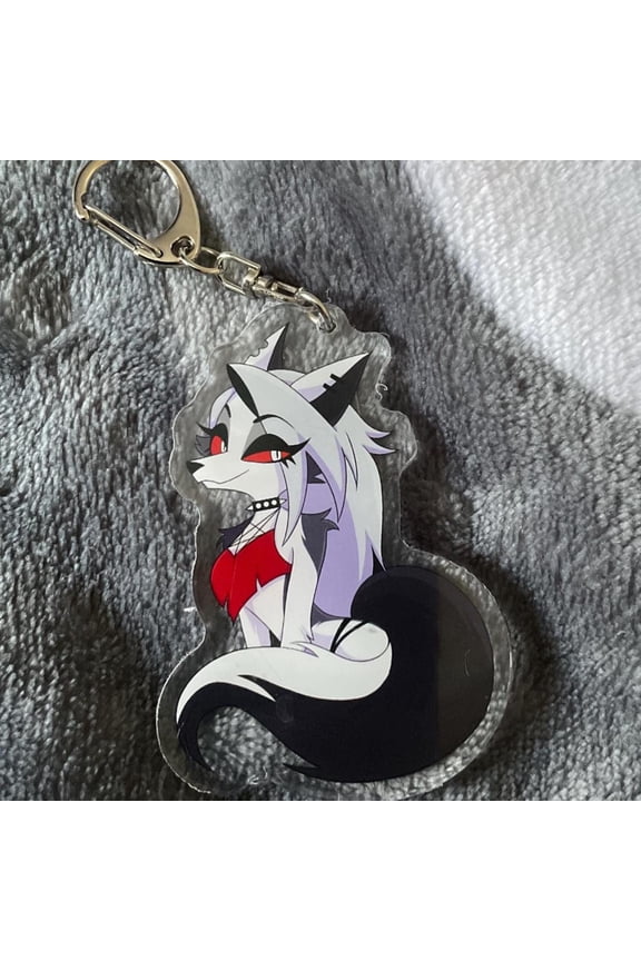 Helluva Boss Loona Keychain: 3" Acrylic Charm (bathing suit) (1 keychain)