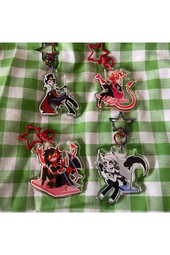 Helluva Boss Swing set Keychains (1 keychain)
