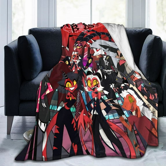 Helluva Boss Throw Blanket Classic Air Conditioner Blankets for Office Comfortable Outdoor Blanket for Workouts 80"x60"