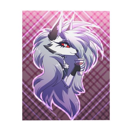 Helluva Boss Wolf-like Canvas Decorative Poster Art Picture Painting Gift Living Room Posters Bedroom Painting Decor Unframe Wall Poster 8"x10"