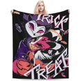 thumbnail image 1 of Helluva Song Dance Boss Throw Blanket Fleece Blanket Warm Sofa Blankets King Size Blankets for All Season Casual Blankets for Hotel Beautiful Outdoor Blankets for Running 50x60", Black, 1 of 6