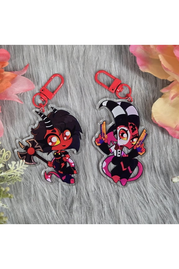 Helluva boss chibi keychain (1 keychain)