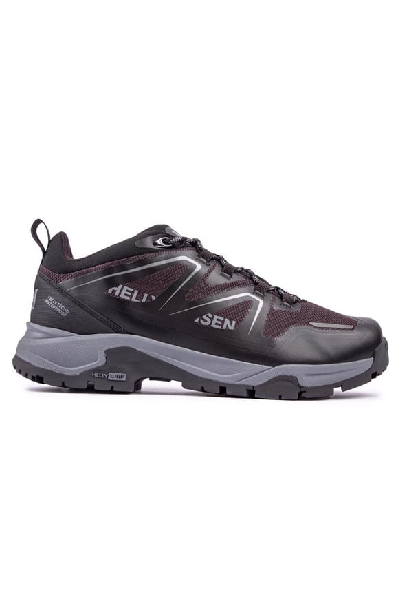 Helly-Hansen Men's Cascade Low HT Waterproof Breathable Lightweight Hiking Sneaker, Black/Charcoal - 7.5